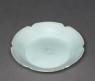 White ware dish with lobed lip (oblique)