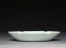 White ware dish with lobed lip (side)