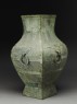 Square ritual wine vessel, or fang hu (side)