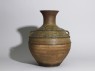 Greenware wine vessel, or hu, with serpent-like decoration (side)