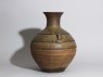 Greenware wine vessel, or hu, with serpent-like decoration (side)