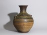 Greenware wine vessel, or hu, with serpent-like decoration (side)