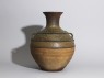 Greenware wine vessel, or hu, with serpent-like decoration (side)