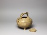 Greenware water vessel, or he (oblique, open)