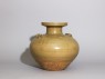 Greenware vase, or hu, with dish-shaped mouth (side)