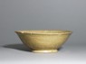 Greenware bowl with foliated rim (side)