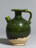 Green-glazed ewer (side)