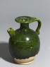 Green-glazed ewer (oblique)