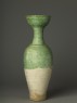 Long-necked vase with green glaze (side)