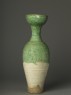 Long-necked vase with green glaze (side)