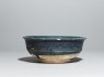 Bowl with blue glaze (side)