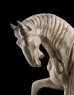 Earthenware figure of a horse (detail, head)