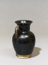 Black ware ewer with iron glaze (oblique)