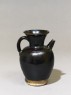 Black ware ewer with iron glaze (oblique)
