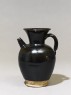 Black ware ewer with iron glaze (side)