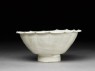 White ware bowl with lobed rim (side)