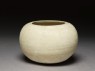 Globular white ware bowl (oblique)