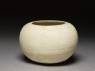 Globular white ware bowl (oblique)