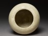 Globular white ware bowl (top)