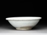 White ware bowl with thick rolled rim (side)