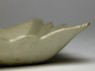 White ware dish with lotus flowers (detail, corner)