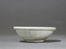 White ware bowl with thick rolled rim (side)