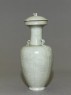 Greenware vase with floral decoration (side)