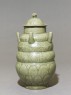 Greenware burial vase with spouts (side)