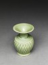 Greenware vase with diamond-shapes (oblique)