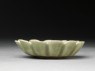 Greenware dish with fluted sides (side)