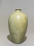 Greenware meiping, or plum blossom, vase with peony scroll decoration (side)