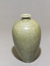 Greenware meiping, or plum blossom, vase with peony scroll decoration (oblique)