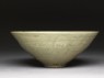 Greenware bowl with floral decoration (side)