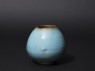 Jar with blue glaze (oblique)