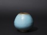 Jar with blue glaze (oblique)