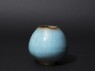 Jar with blue glaze (oblique)