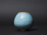 Jar with blue glaze (side)