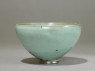 Deep bowl with blue glaze (side)
