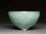 Deep bowl with blue glaze (side)