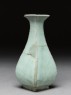 Greenware vase in the style of Guan ware (side)