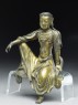 Seated figure of a bodhisattva (side)