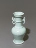 White ware vase with 'S'-shaped handles (oblique)