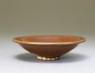 Ding type bowl with russet iron glaze (oblique)