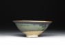 Black ware bowl with iron glazes (side)