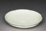 White ware bowl with lotus design (oblique)