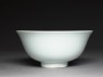 White ware bowl with fluted decoration (side)