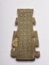 Pendant decorated with interlocking T-scrolls (side)