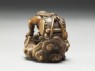 Netsuke in the form of Raiden, the god of thunder (side)