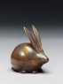 Kōgō, or incense box, in the form of a hare (oblique)