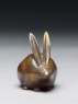 Kōgō, or incense box, in the form of a hare (oblique)